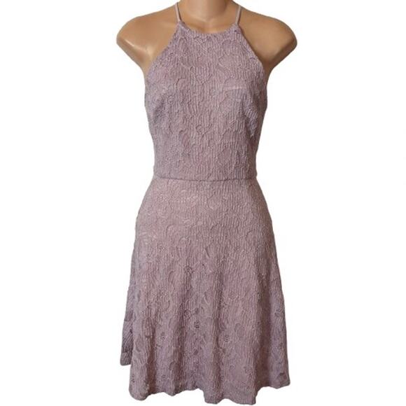 Aqua Dresses & Skirts - NWT AQUA Lavendar Halter-Nexj Dress Sz XS